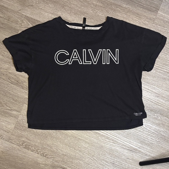 Calvin Klein Black T-Shirt with Logo - Picture 1 of 6